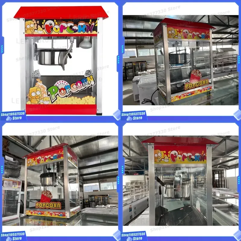 Commercial Popcorn Maker Machine for Cinema Bar Food Store Electric Corn Popping Device Professional Kitchen Equipment
