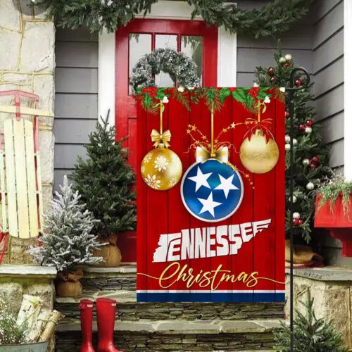 Tennessee Christmas Flag Garden Flag - House Flag