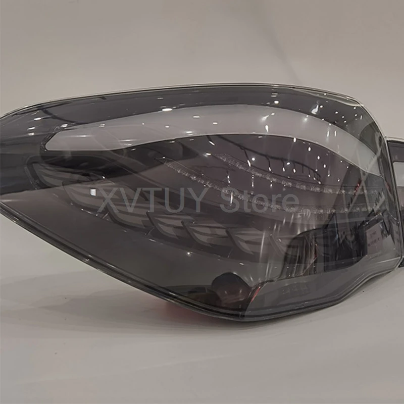 BMW X1 F48 F49 2016-2021 용 테일 라이트 자동차 LED 방향 지시등 정지 브레이크 주차 램프 드래곤 스타일 어셈블리 블랙 후면 조명