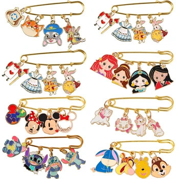 くまのプーさんミッキーかわいいエナメルピンブローチ服用ブリーフケースバッジバックパックアクセサリーラペルピンジュエリーギフト