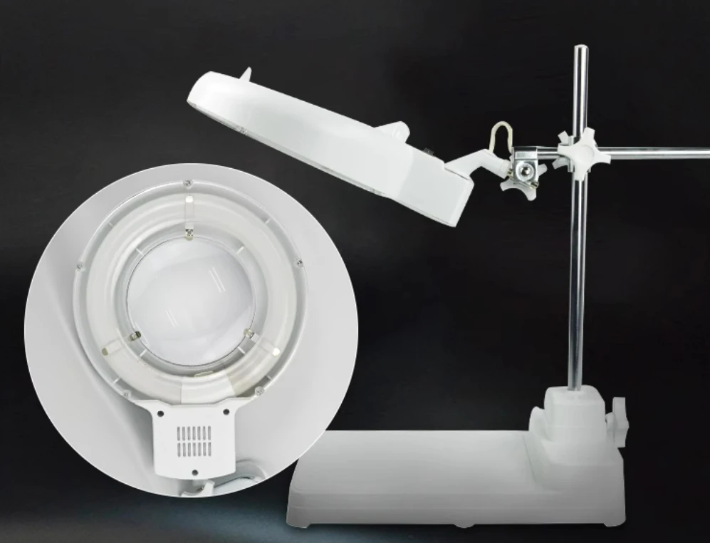 Imagem -02 - Led Lupa Ring Light Lupa de Tubo Fluorescente Cool Daylight Lamp Fonte de Brilho Hight 22w Inner150 mm Substituir Desktop