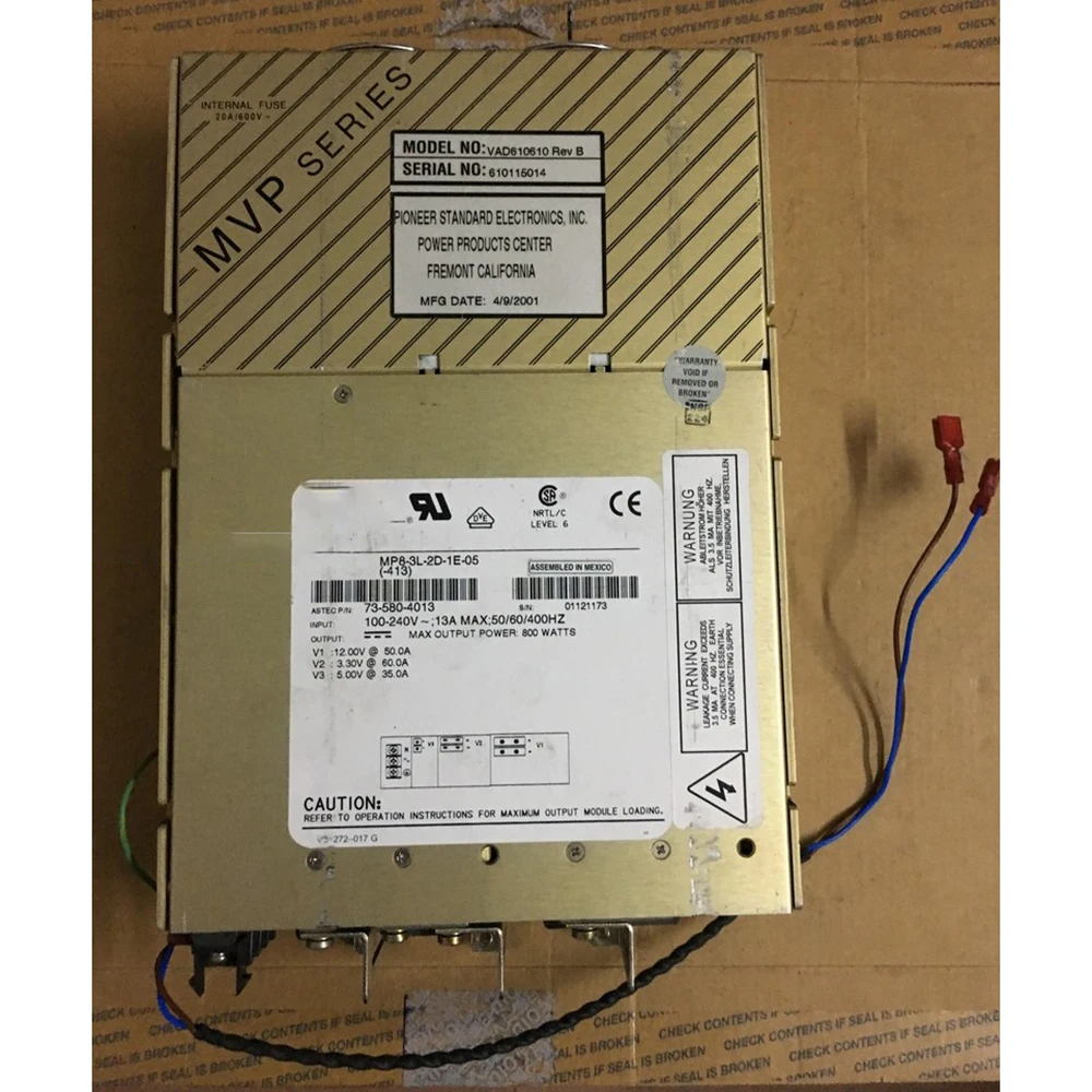 VAD610610 Rev B For ASTEC MP8-3L-2D-1E-05(413) 610115014 800W Device Power Supply