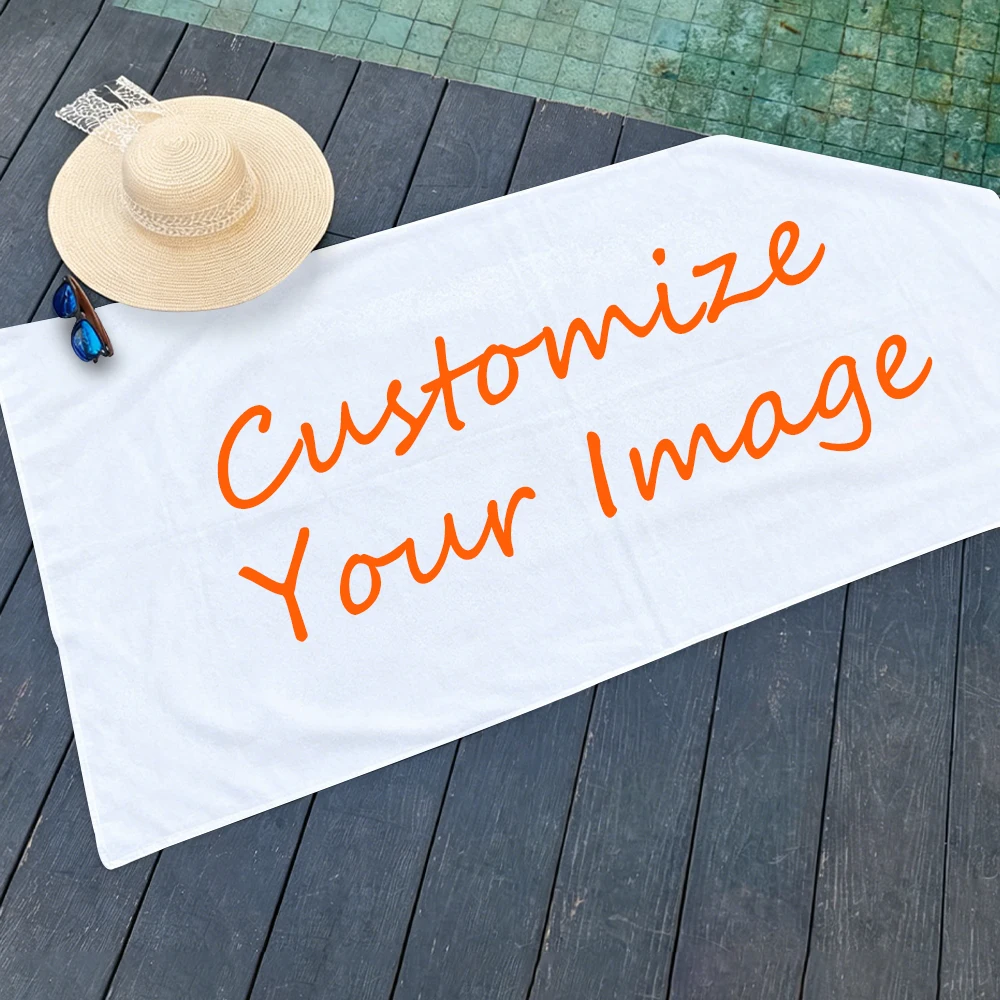 Customizable Beach Towels With Photos And Logos Perfect For Outdoor Swimming Gifts