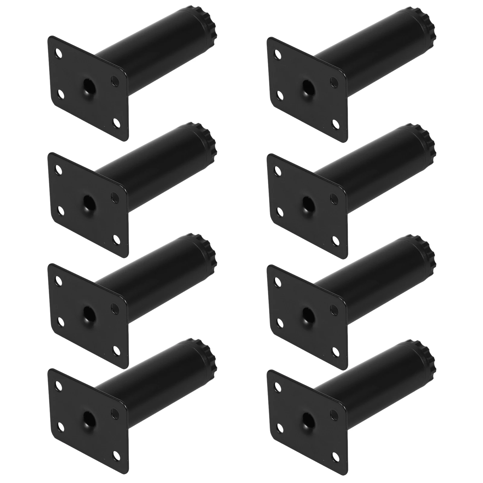 Pés de altura ajustáveis de metal para móveis, 8 peças, altura ajustável, para móveis, sofá-cama, mesa, armário, substituição durável