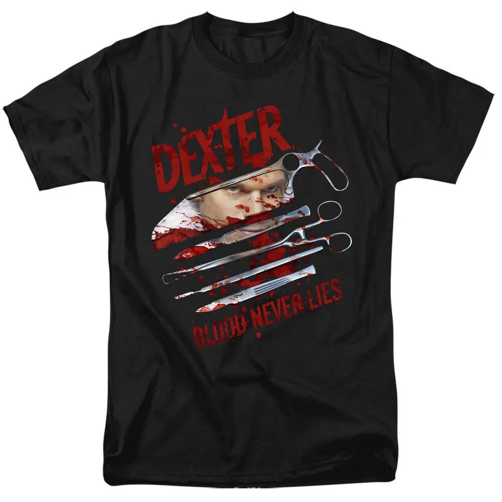 Showtime Dexter Blood Never Lies Licensed Adult T-Shirt