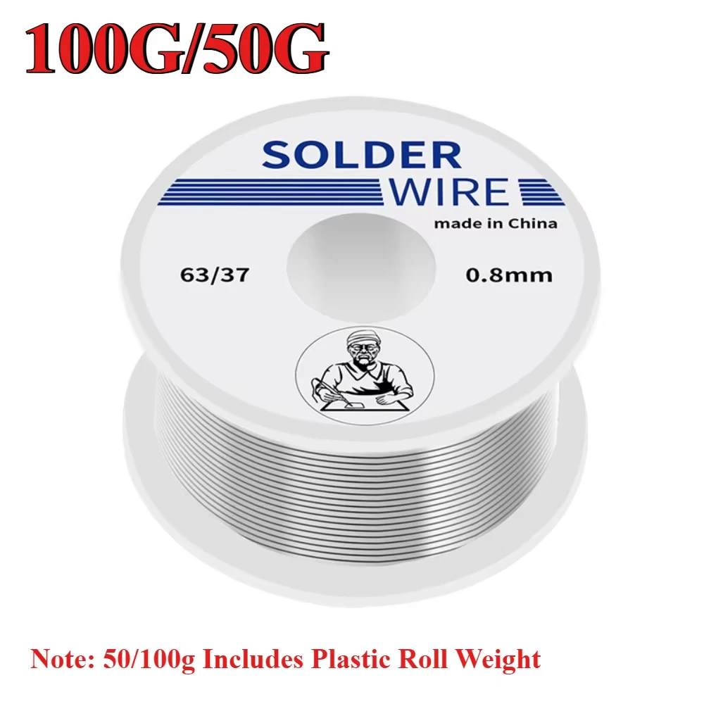 8g 20g 50g 100g High Purity Soldering Wire Dia 0.8/1mm Tin Rosin Core Solder Welding Wire For Electrical Soldering