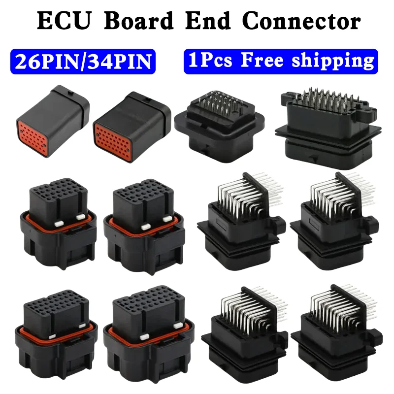 

26/34 Pin 1473416-1 3-1437290-7 3-1437290-8 Auto ECU Oil Gas Connector AC Assembly Car Computer Socket Waterproof Sealed Plug