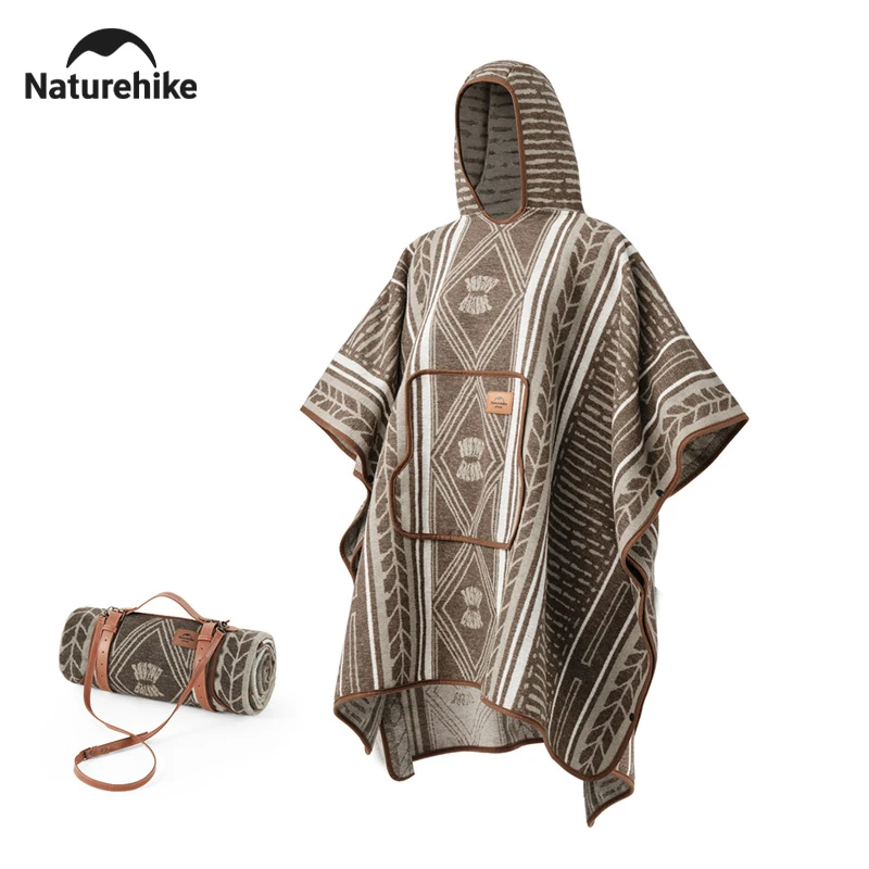 Naturehike Camping Wearable Wool Shawl Warm Multifunctional Blanket Outdoor Splicable Quilt Garden Indoor Leisure Warm Carpet