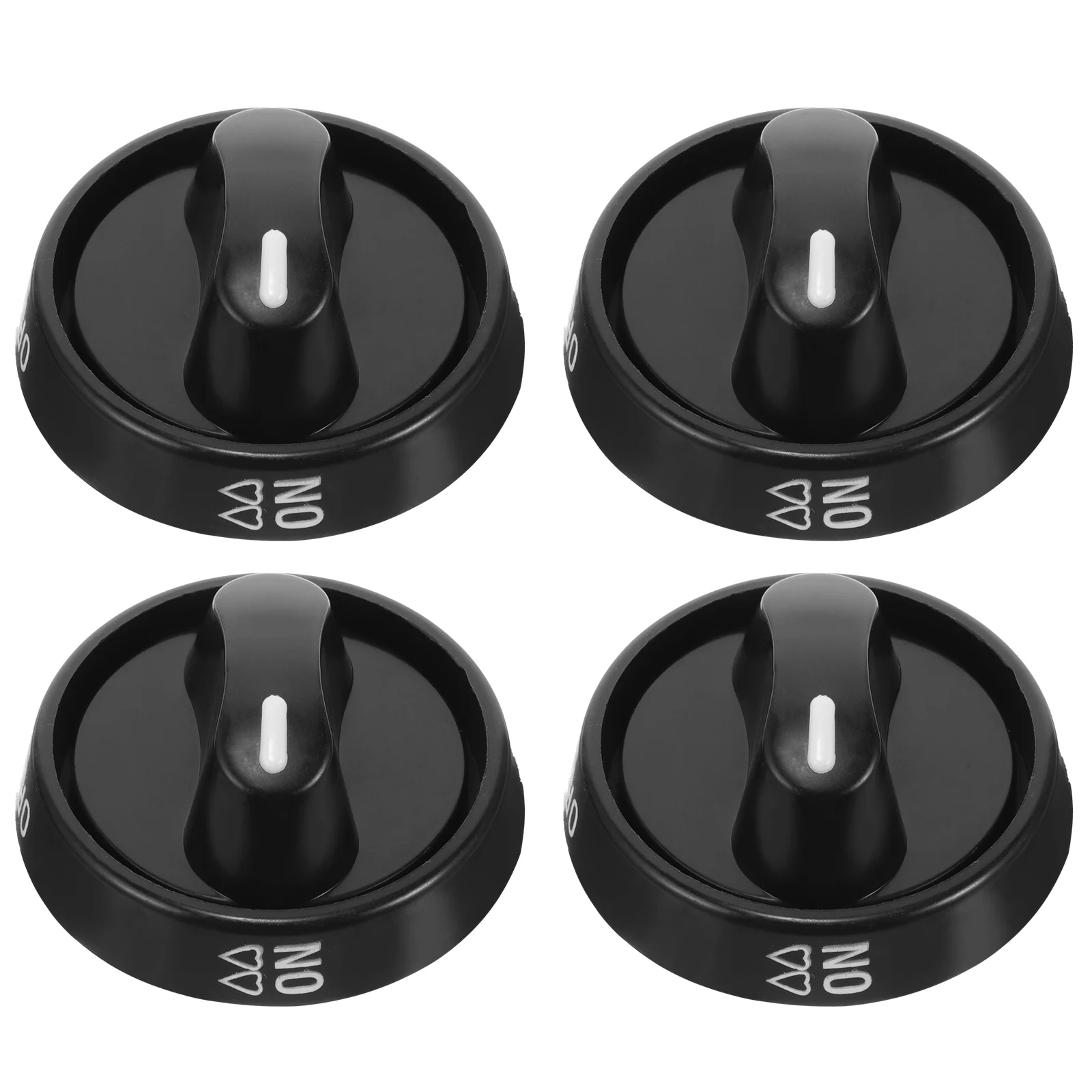 4 Pcs Gas Stove Knob Plastic Control Knobs Cooking Oven An Fittings Utensils Replacement for Cooktop Accessories