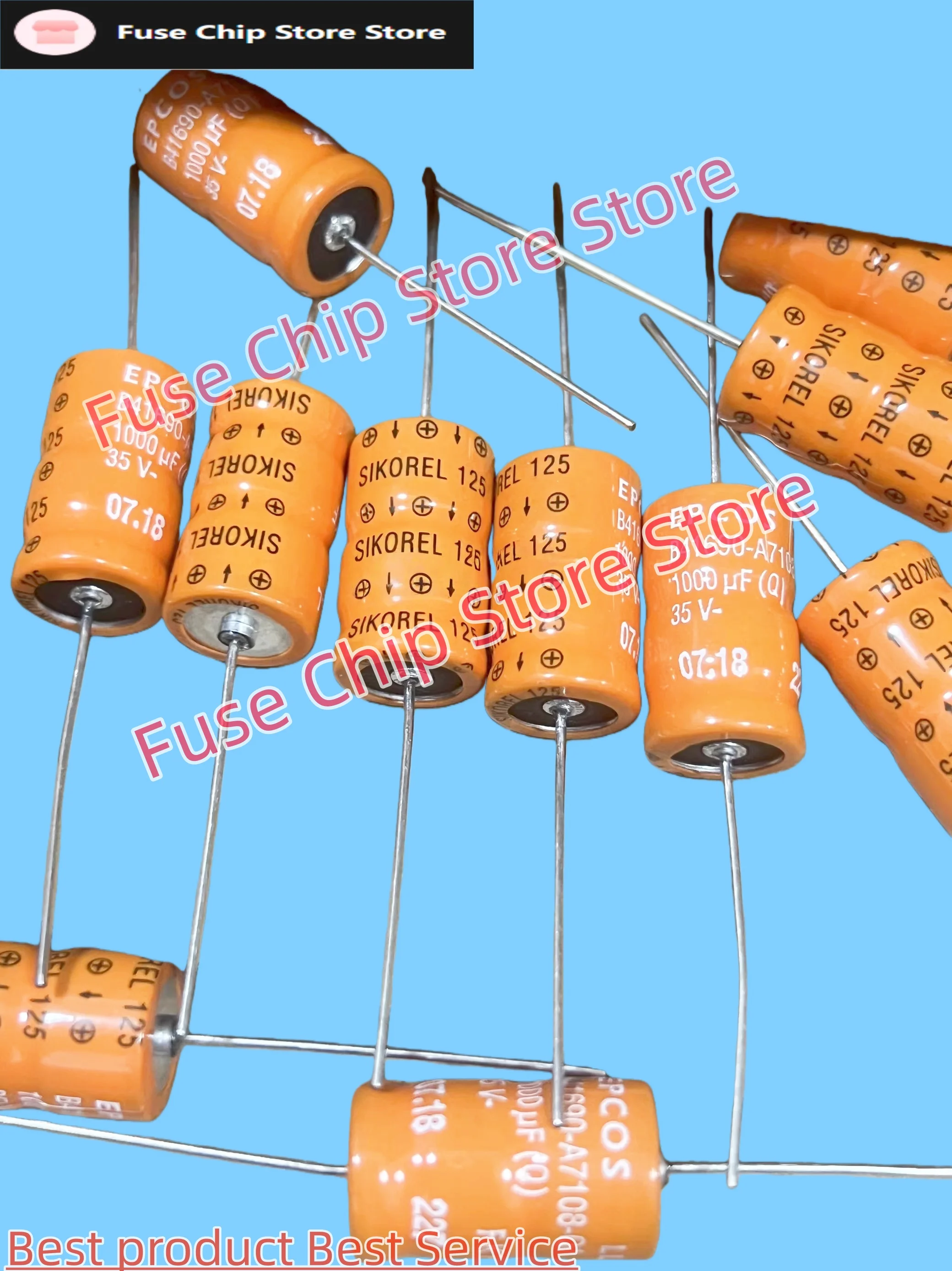 5pcs price B41690A7108Q B41690-A7108-Q1 1000UF 35V 14MM*25MM  axial speech frequency electrolytic capacitor
