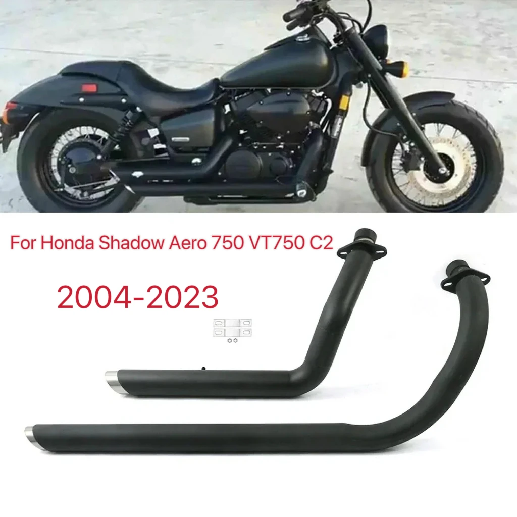 Для Honda Shadow Aero 750 VT750 C2 Phantom Spirit ACE VT750C VT400 комплект выхлопных труб мотоцикла со съемным глушителем Для Honda Shadow Aero 750 VT750 C2 Phantom Spirit ACE VT750C VT400 комплект выхлопных труб мотоцикла со съемным глушителем