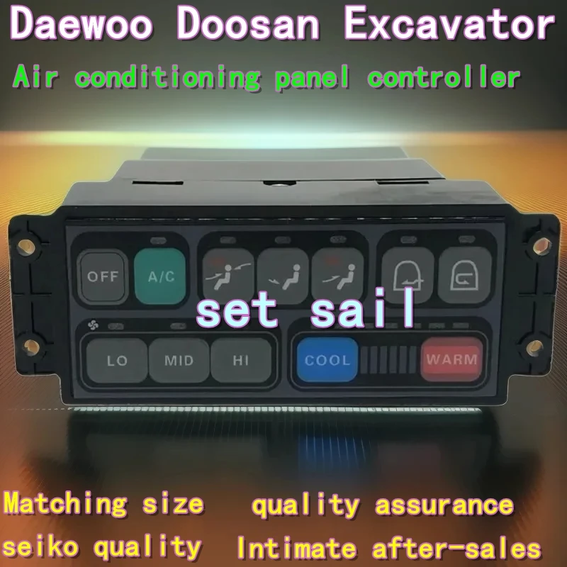 

Excavator Doosan Daewoo DH80 150 215 220 225 300 350 360 370-5-7 Air conditioning control panel switch controller spare parts