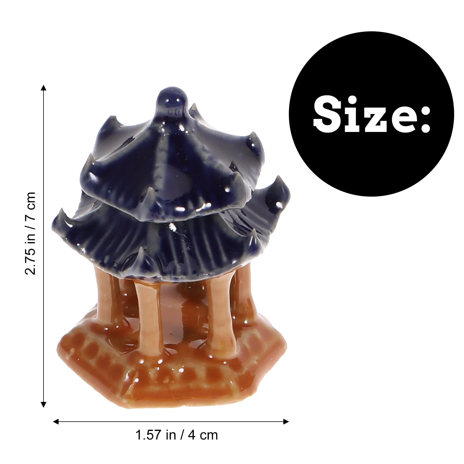 11Pcs Ceramic Micro Landscape Ornaments for Fairy Garden Home Office Shelf Decor Bonsai Mini Fish Tank Adornment Chic Landscape