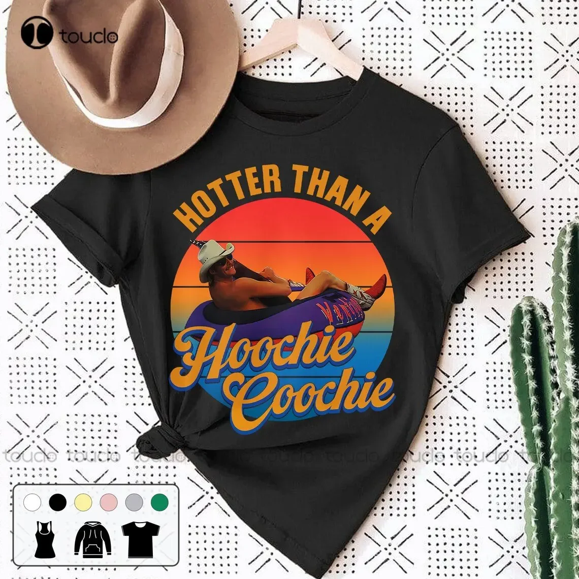 Hotter Than A Hoochie Coochie Colorful Vintage T Shirt 90S Country Music Retro Shirt Chattahoochee Funny Music Tee New Popular