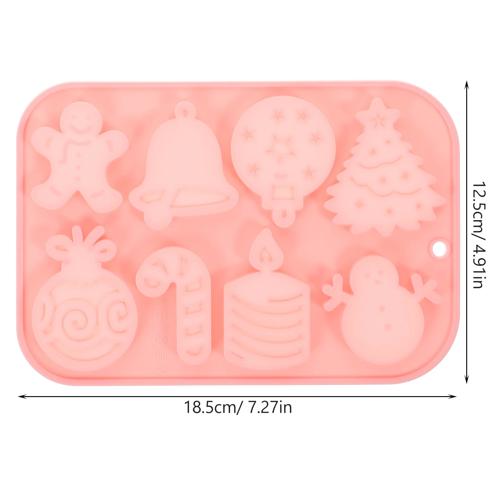 Cetakan Silikon Anti Lengket untuk Kue Cokelat, Kue Kering, Alat DIY Natal, Cetakan Silikon Natal untuk Cokelat