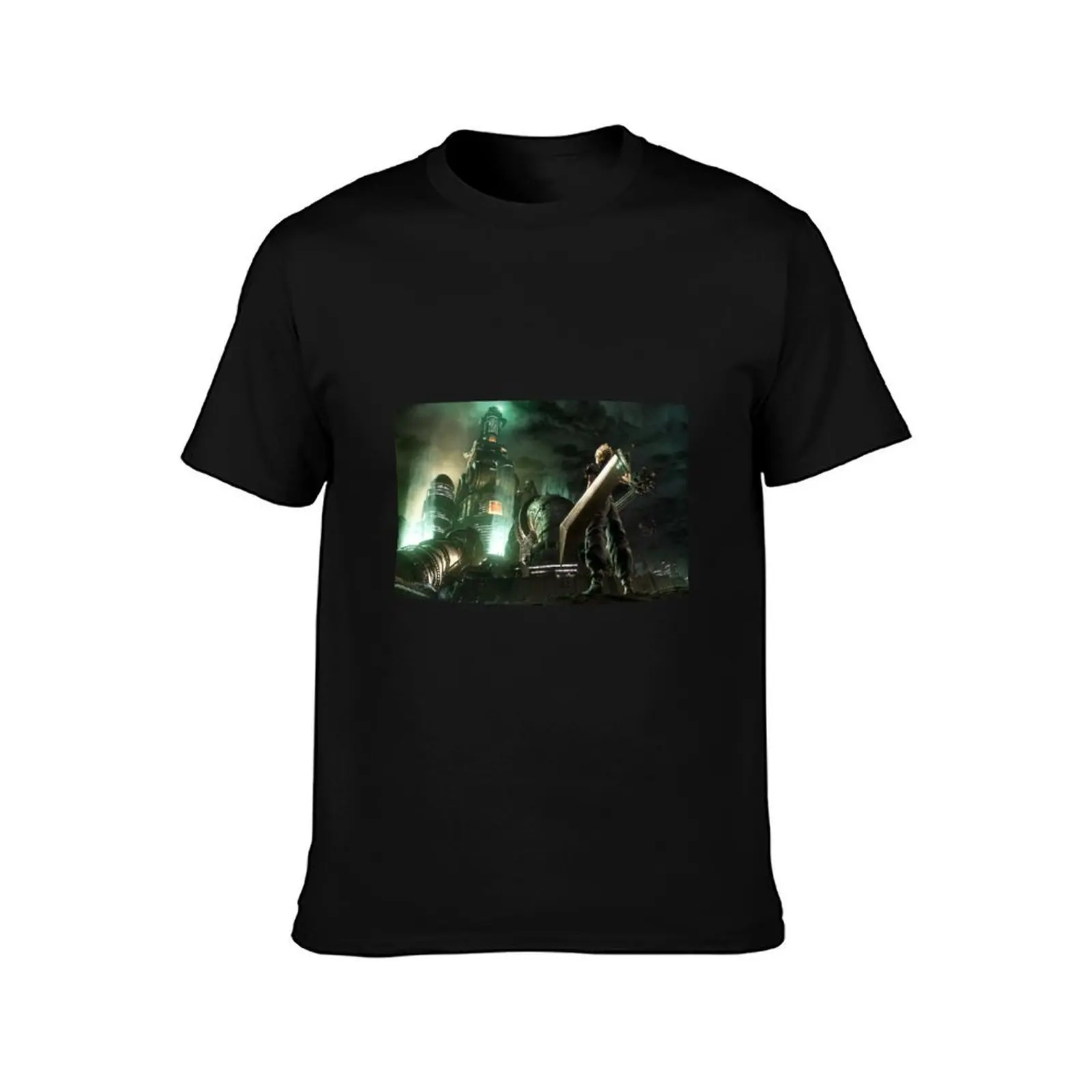 Cloud Strife VS ShinRa [Remake] T-Shirt Holiday Casual Short Sleeve Top T-Shirt