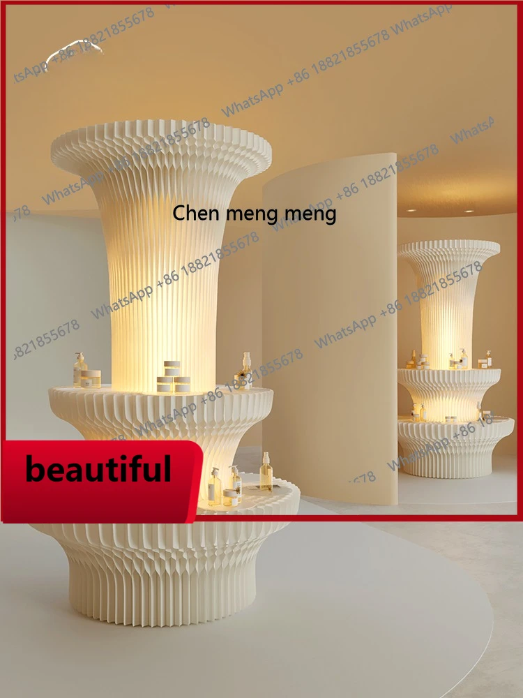 

X Commercial foldable display stand shelves, commodity shelves split column