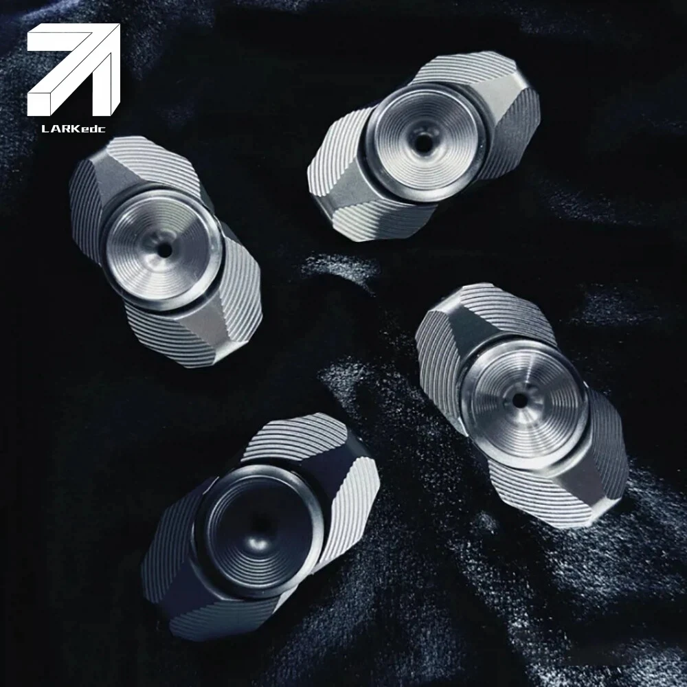 LARK EDC Wormhole Fidget Spinner Open Nail Gyro Two-Bladed Fidget Spinner Stress Relief Toy Fidget Toys For Adults