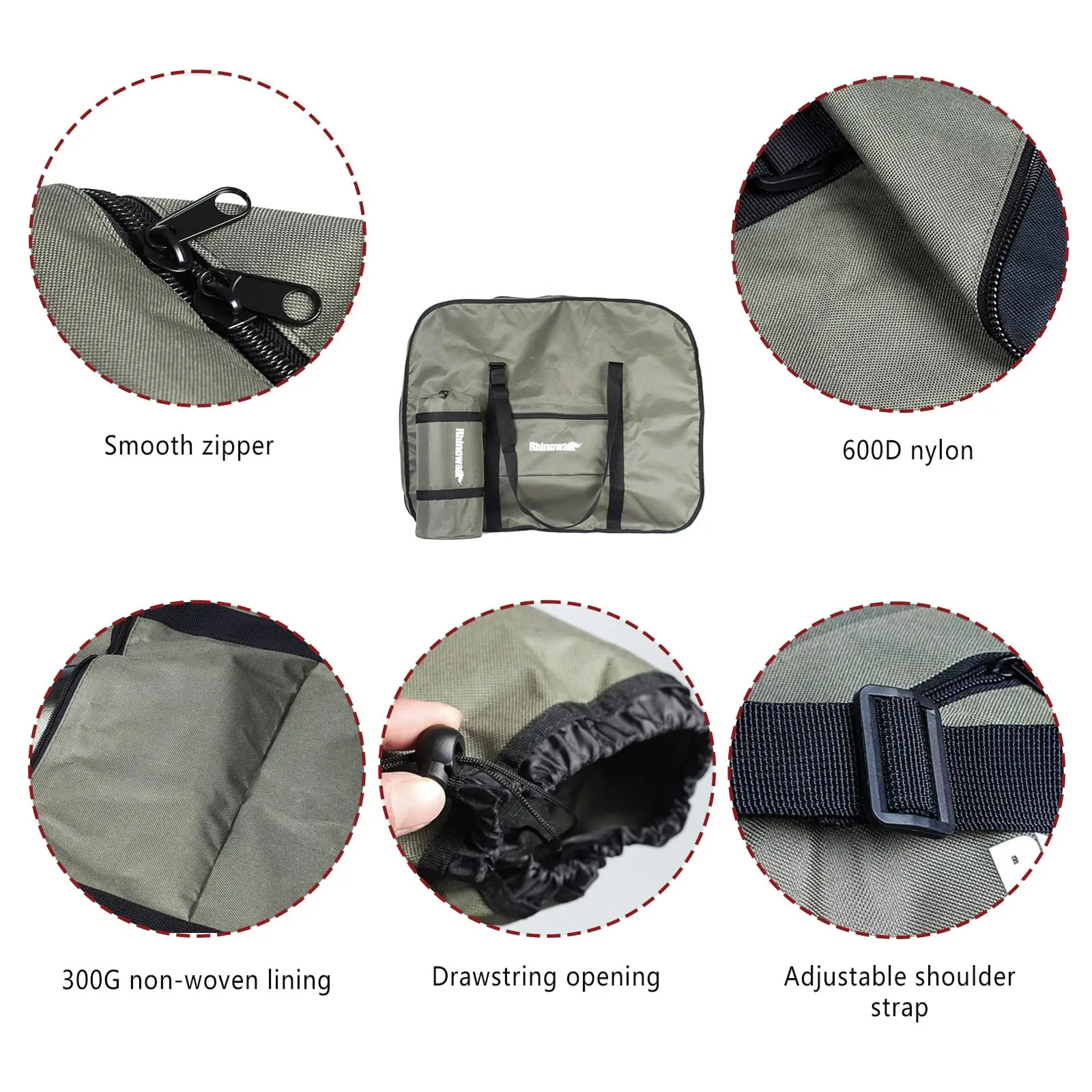 Rhinowalk 16-20 Inch Folding Bike Carrying Bag Waterproof MTB Bike Storage Bag Electric Scooter Bag Cycling Accessories