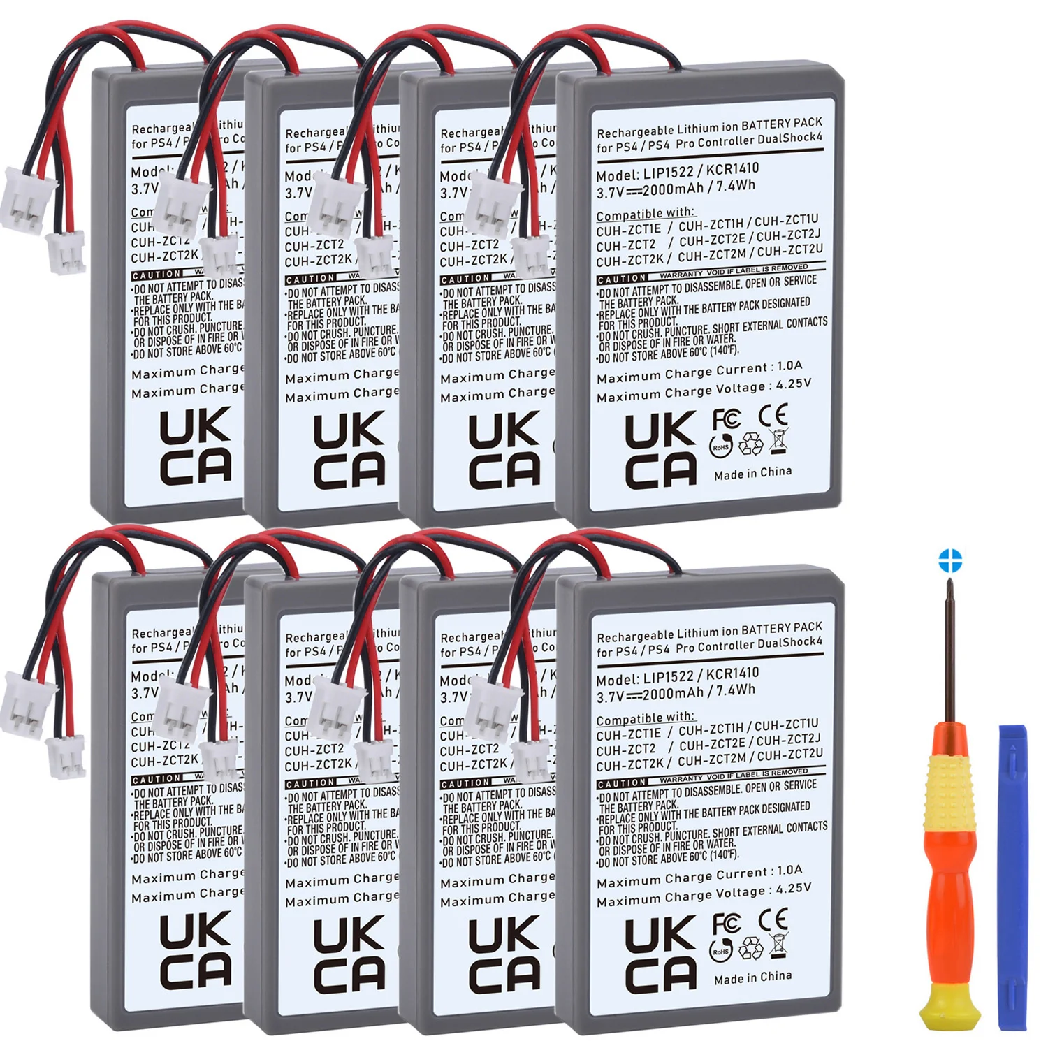 

LIP1522 KCR1410 Battery for Sony PS4 Playstation PS4/PRo Slim Dualshock 4 Wireless Controllers CUH-ZCT1E CUH-ZCT1H CUH-ZCT1U