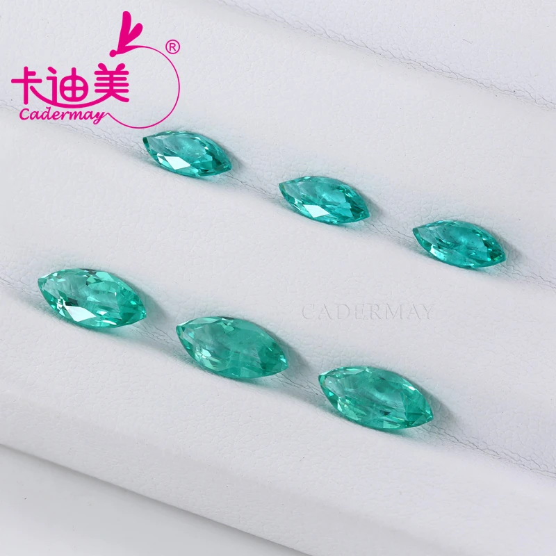 Marquise shape Neon Bluish Green Paraiba Color Yttrium Aluminum Garnet Loose Stone YAG For Wedding Fine Jewelry Making DIY