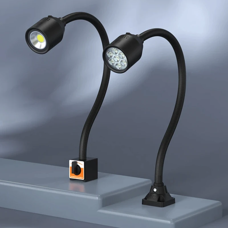 Led Machine Tool Work Lamp Strong Magnetic Lamp Universal Hose Lighting Lathe Tire Expansion Repair Special Industrial Desk Lamp