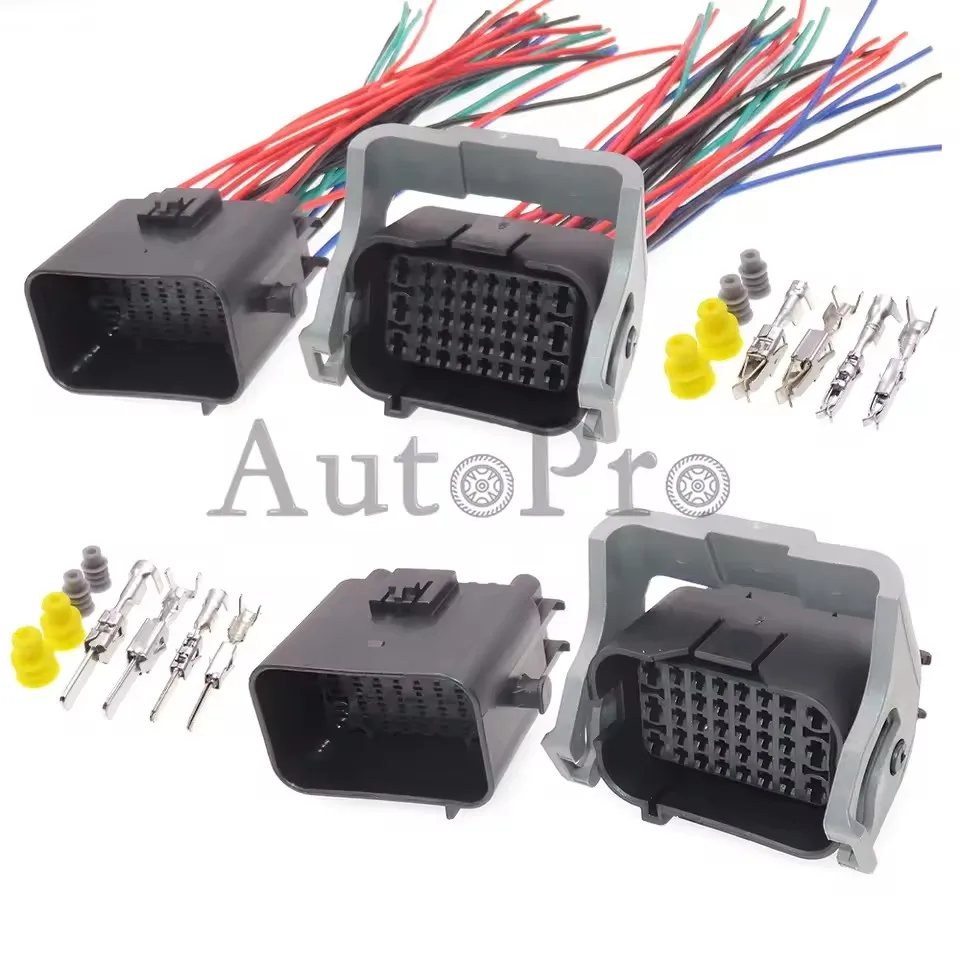 1Set 36Pin 1743062-2 1743059-2 Auto Waterproof Sockets AC Assembly Car Male Female ECU Composite Plastic Housing Connector