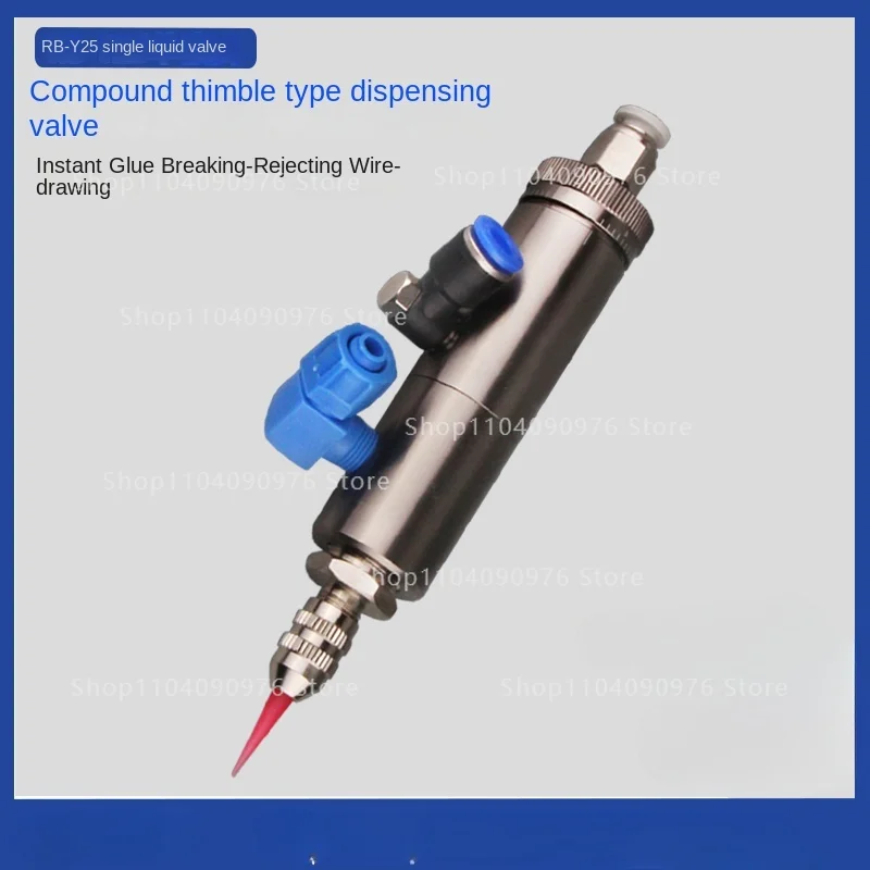 Fine-tunable dispensing valve with scale adjustment thimble type glue valve Precision high viscosity dispensing valve RB-Y25