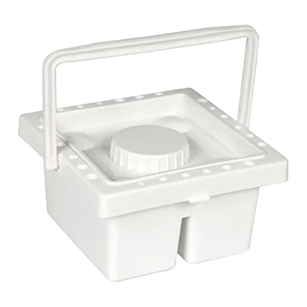 ถังพลาสติกใส่แปรงทาสีน้ำ24รูสำหรับนักเรียนถังทำความสะอาดอ่างล้างหน้าพร้อมฝาปิดใช้งานได้จริงสำหรับโรงเรียน