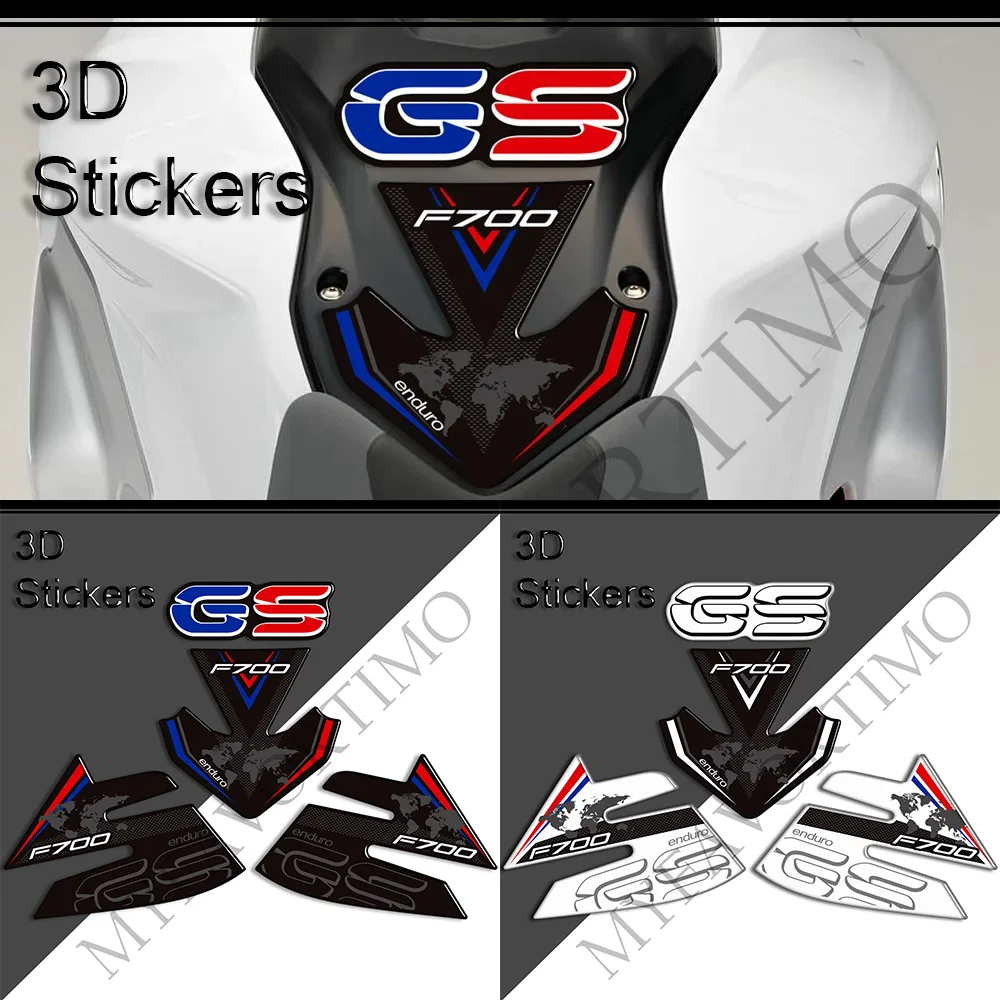 

For BMW F700GS F700 F 700 GS Motorcycle Tank Pad Grips Stickers Decals Protector Gas Fuel Oil Kit Knee GSA ADV ADVENTURE