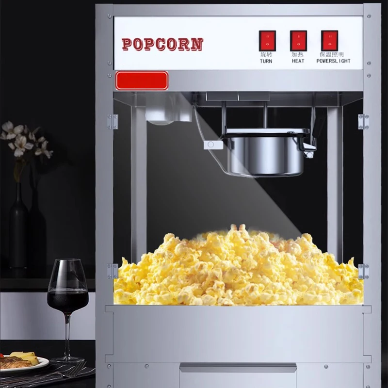 Stainless steel popcorn machine Commercial spherical butterfly popcorn machine Fully automatic popcorn machine