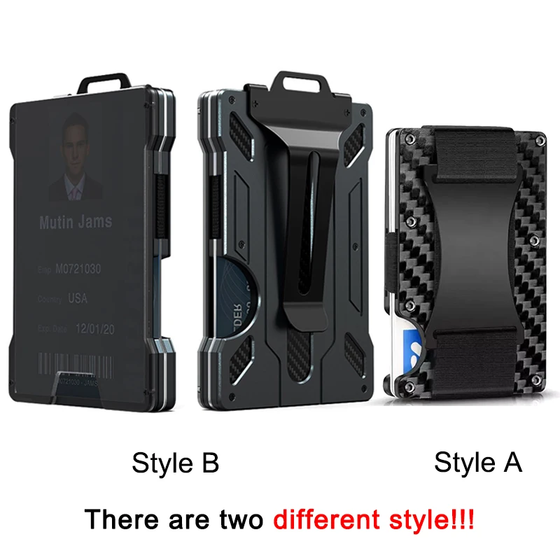 Business Card Holder Visit Card Holder Визитница Для Карточек  명함지갑 책상 Rfid Slim Purse Thin Mini Male Money Clip Wallet for Men
