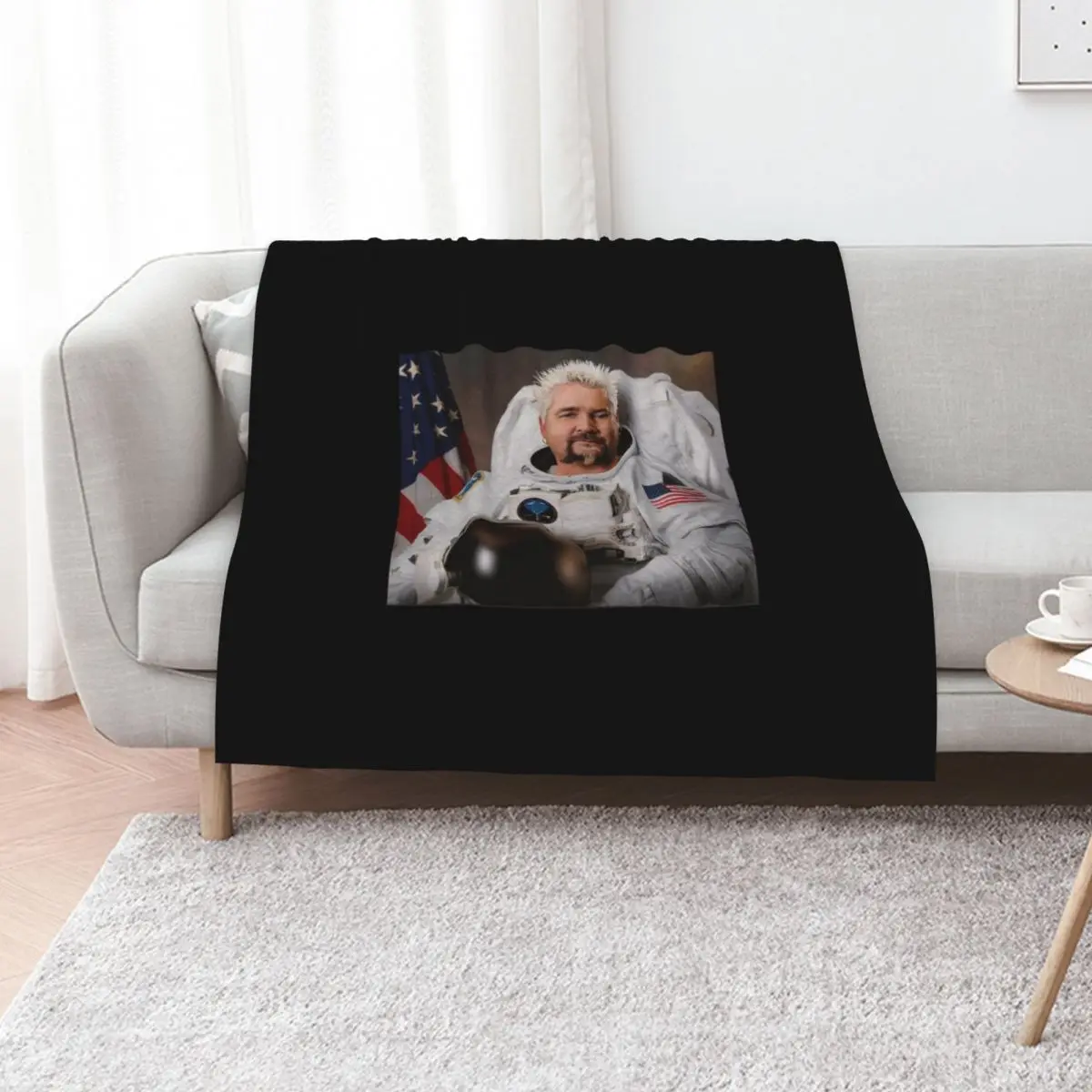Flavortown on the moon Throw Blanket Giant Sofa Thin Plaid christmas gifts Beautifuls Tourist Blankets