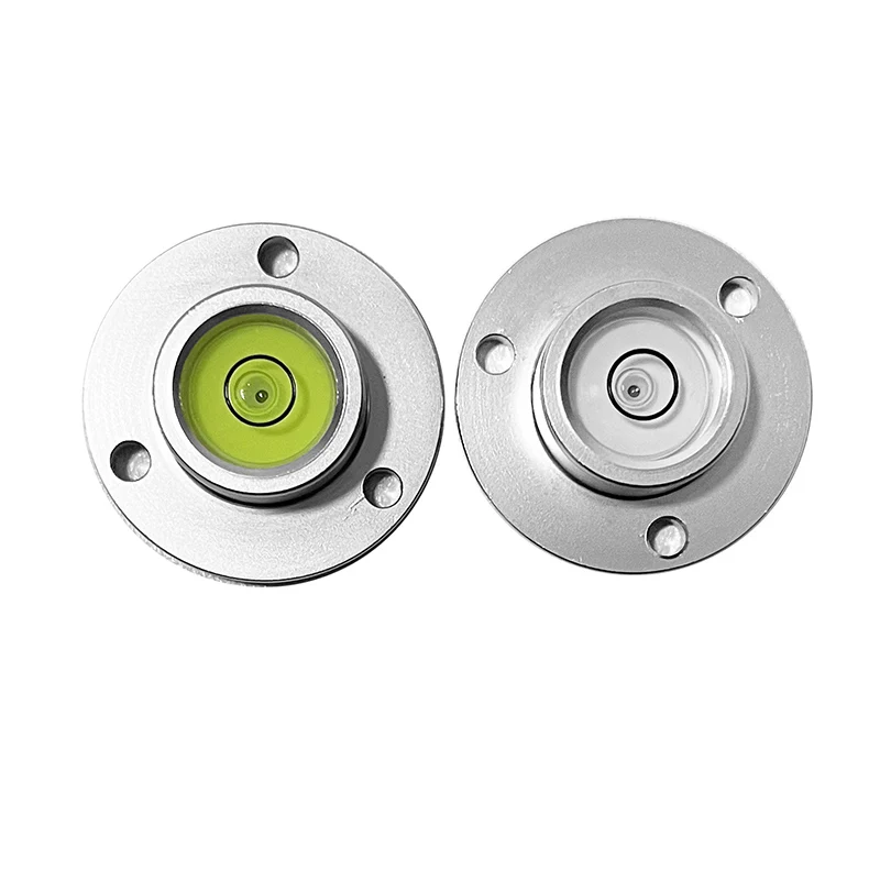 Dia 30mm to 40mm Round Circular Bubble Level Multiple Sizes Flange Leveling Nivel Bead Blister with Mounting Holes Base 1PCS