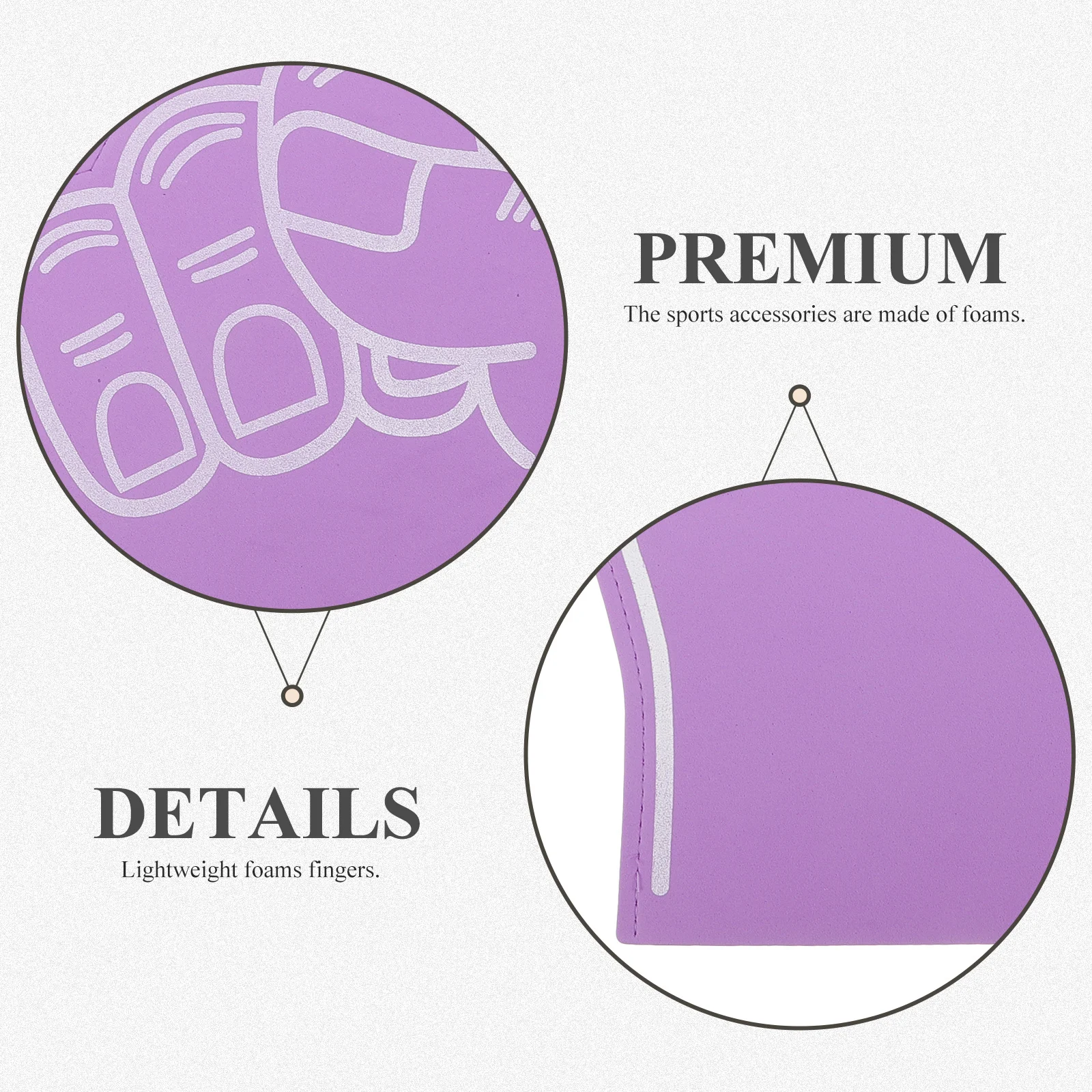 

3Pcs Foams Finger Lightweight Cheerleading Hands Noise Maker Party Prop Sports Event Fan Accessories Cheer Supplies