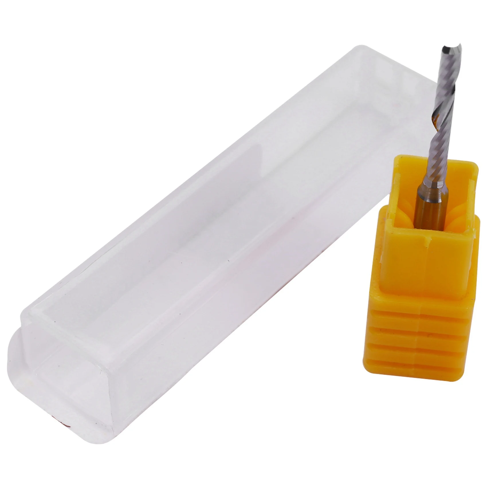 

AB08-3X 2Mm X 15Mm Carbide Single Flute Spiral End Mill CNC Router Bit