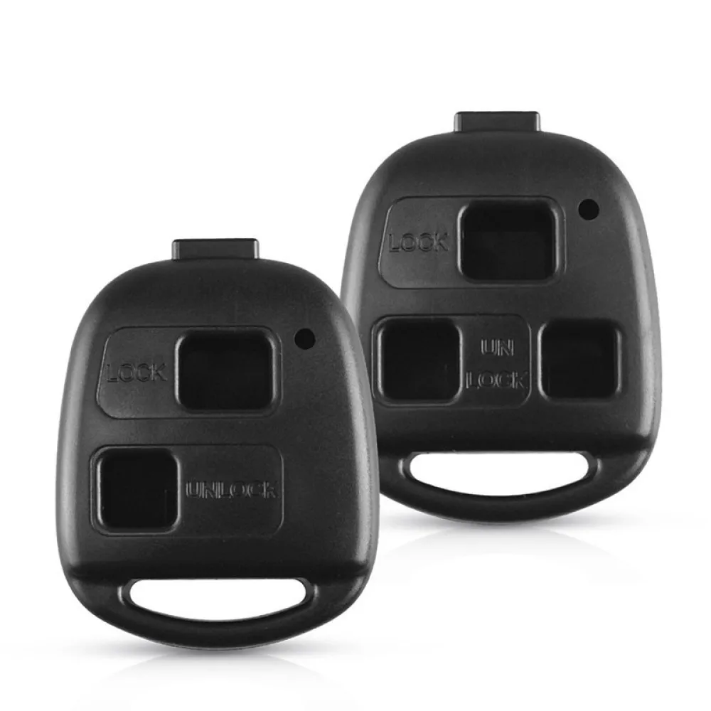 Replacement Key Shell Case For Toyota Lexus Prado 2 3 Button Fob Cover Durable Abs Plastic Auto Accessory Repair Housing