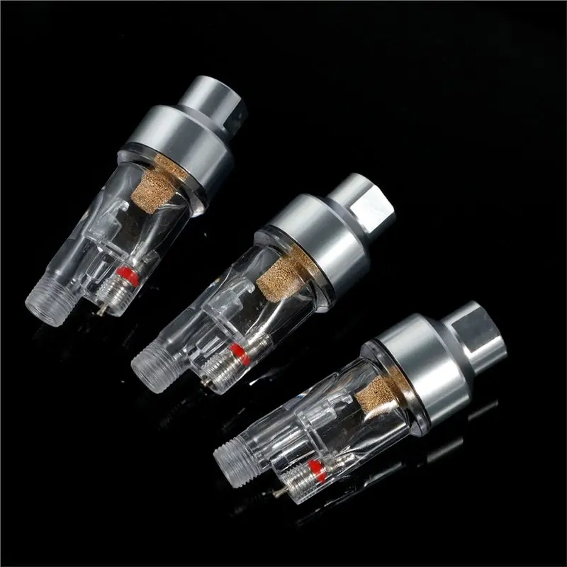 วาล์วกรองอากาศ GTBL ขนาด 1/8 นิ้ว 3 ชิ้น ตัวกรองความชื้นสำหรับปืนพ่นสี ตัวแยกน้ำมันสำหรับปืนพ่นสี รุ่นสำหรับปั๊มลม ตัวกรองน้ำ