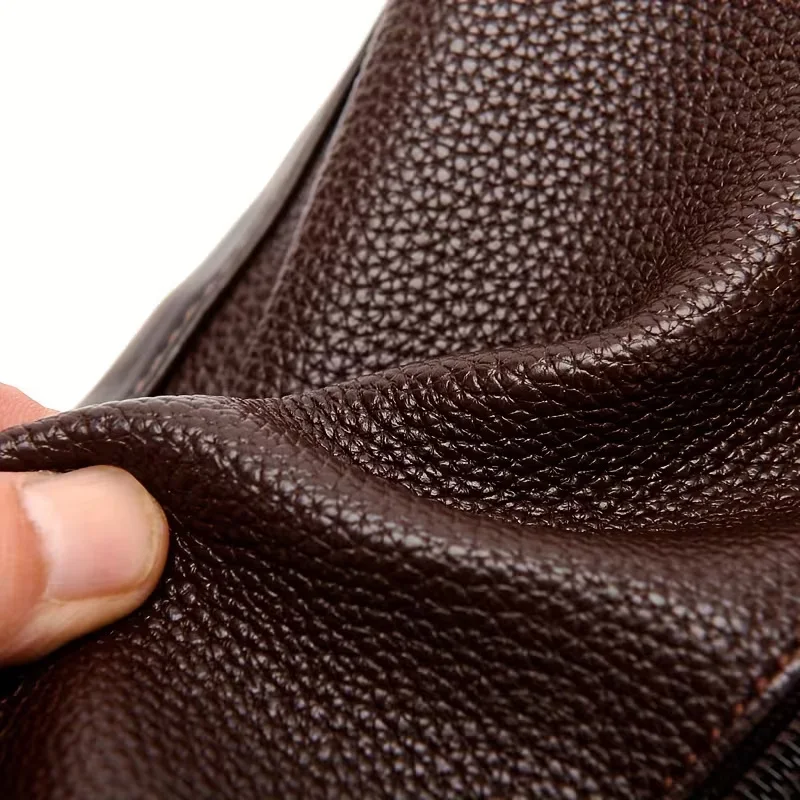 Praktische Herren-Brust- und Hüfttasche aus PU mit mehreren Reißverschlüssen, verstellbarem Riemen, leichte, tragbare Tasche für den täglichen Pendelverkehr. – Detail 4