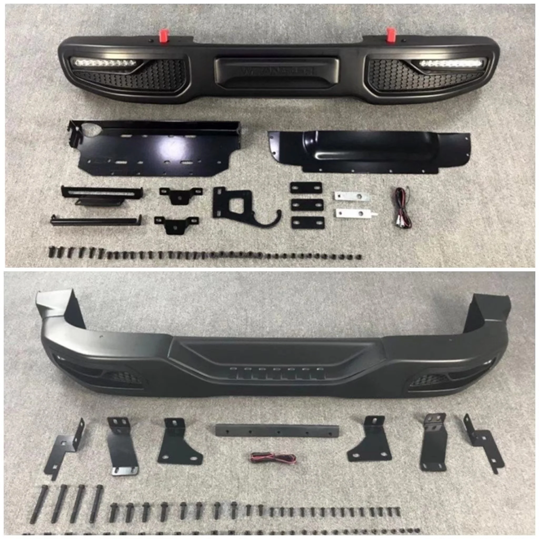 Apollo Front Bumper and Rear Bumper for Jeep Wrangler Jk
