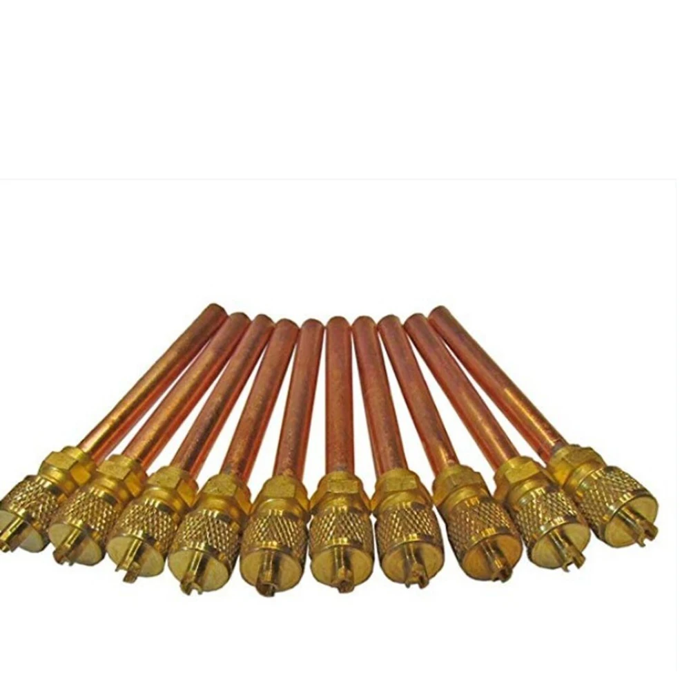 

5/10 шт. сердечник стержня сервисного клапана HVAC для вакуумной системы, комплект для зарядки холодильника, сервисный клапан доступа