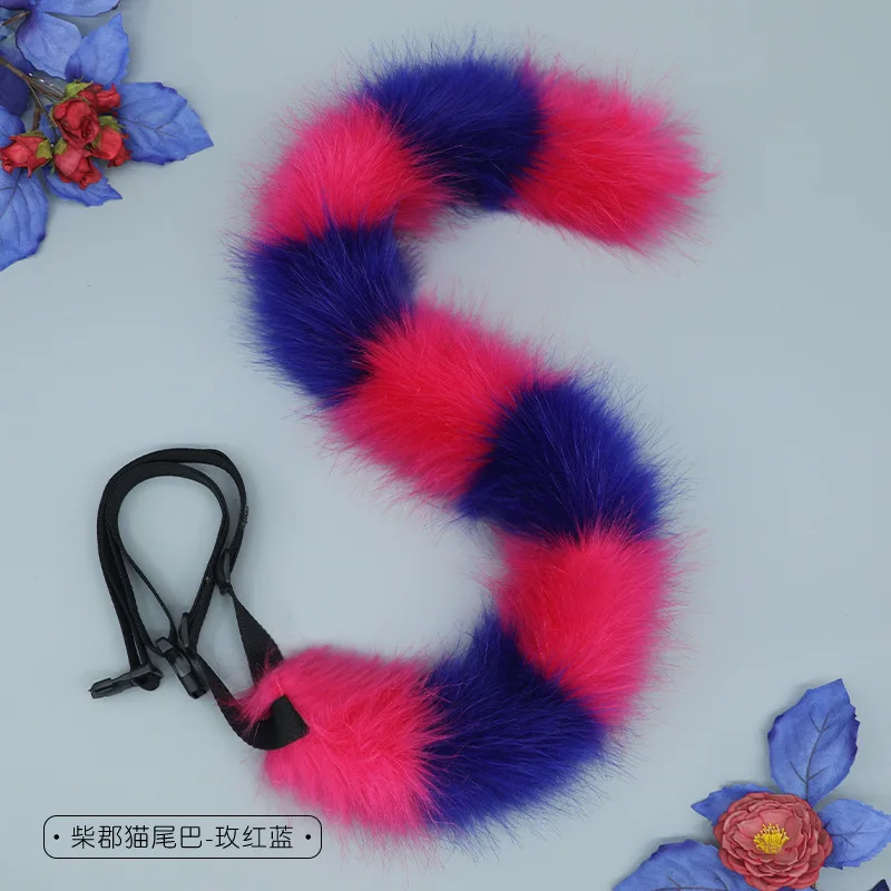 Cheshire Cat Cosplay Tail Headwear Set Party Props Animal Ear Halloween Carnival Club Pub Masquerade Costumes Women Headband image 6