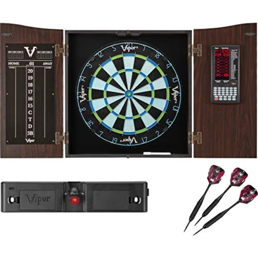 

Dartboard Cabinet with Integrated Pro Score and Cricket Scoreboard