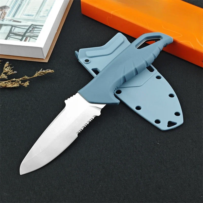 BM 18040 Straight Blade Knife D2 Blade Nylon Fibre Handle Fixed Blade Knife High Quality Multi-tool Durable Kitchen Hand Knives