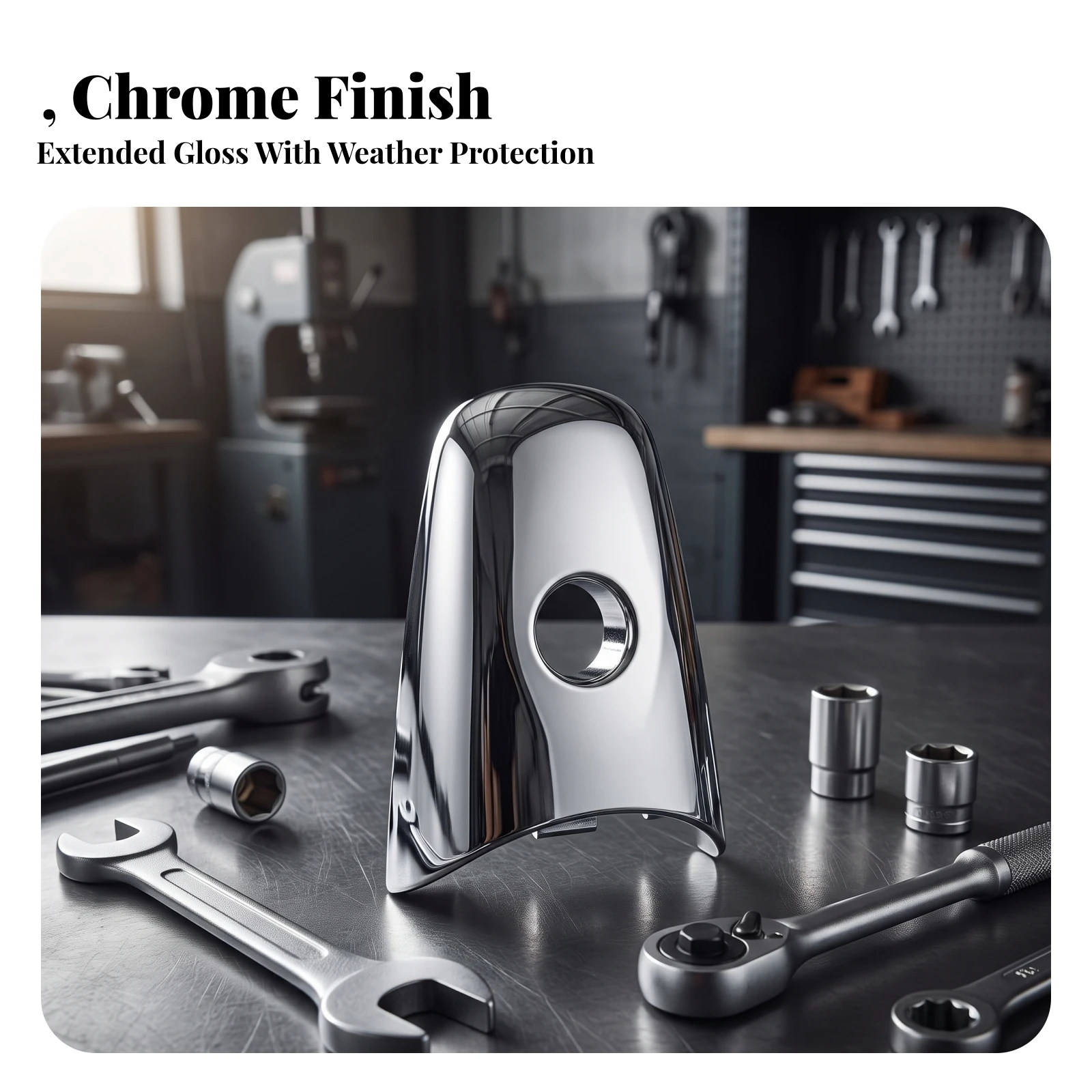 Exterior Door Handle Cover Chrome-Plated Car Door Pull Handle Cover Hardware Compatible Easy to Install for Mechanics