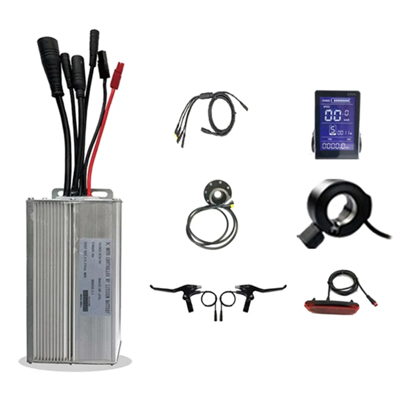 

XSXS-For 1000W Motor Electric Bike Motor Controller Kit With GD06 LCD Display Electric Bicycle Accessories E-Bike Light