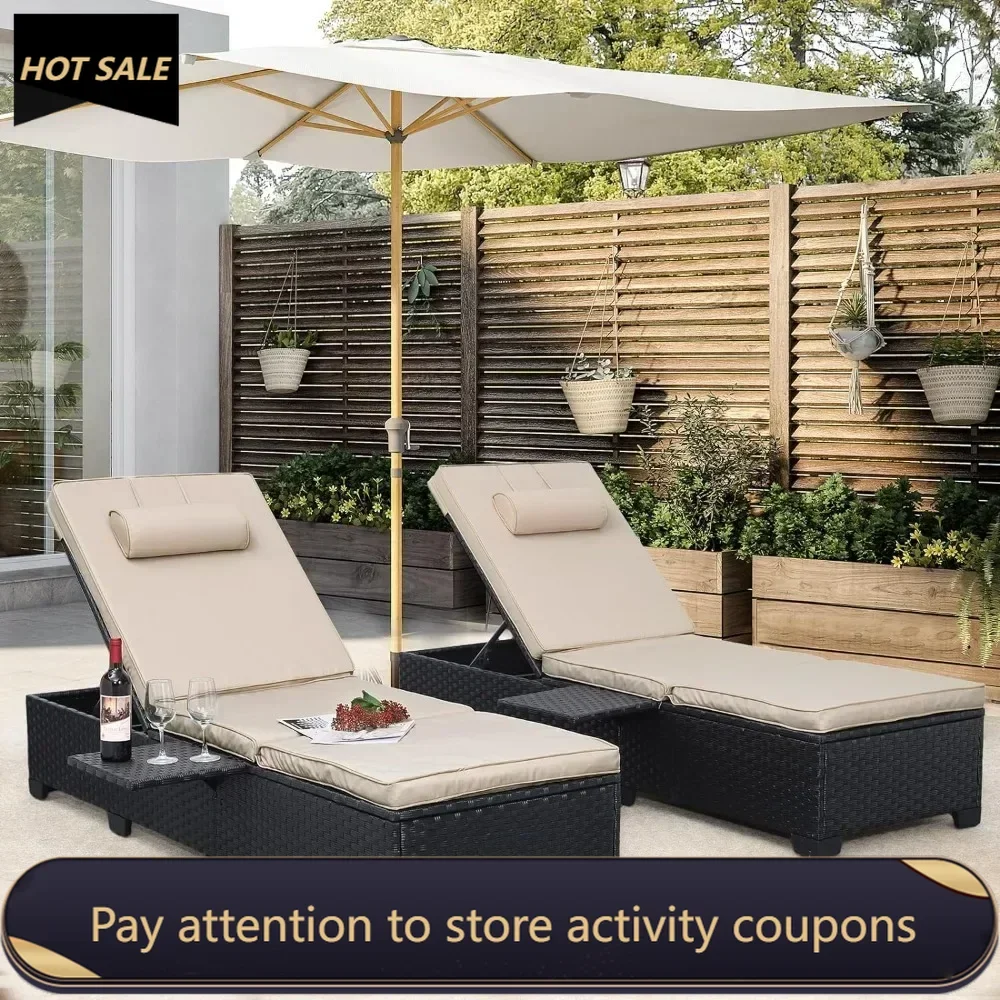 Rattan Chair Portable Folding Beach Chair Outdoor Garden Chairs and Terrace Armchair Outdoor Furniture Sets Chaise De Plage Deck