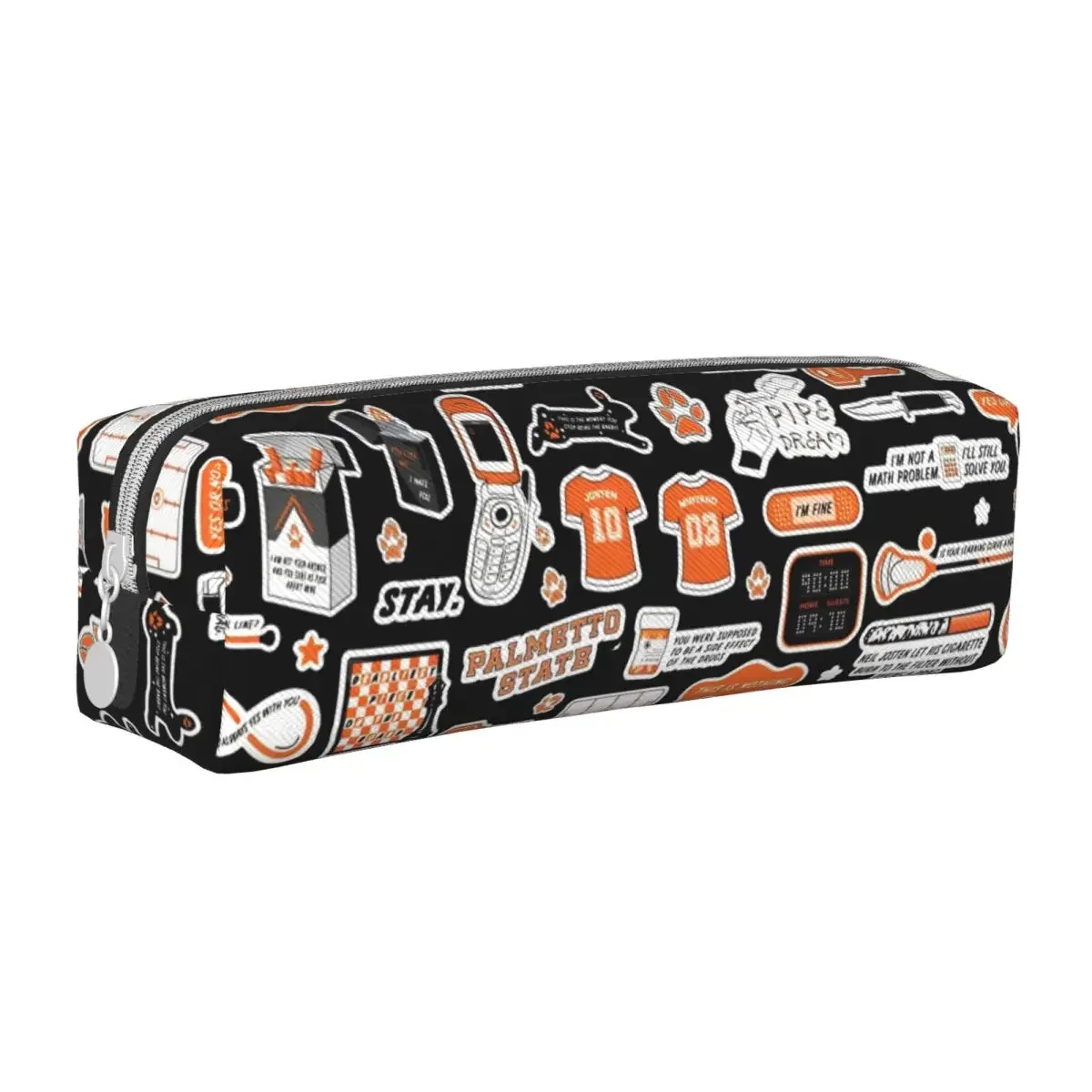 

Palmetto State Foxes Pencil Case All for The Game Pen Box Bag Girl Boy Big Capacity School Supplies Zipper Pencilcases