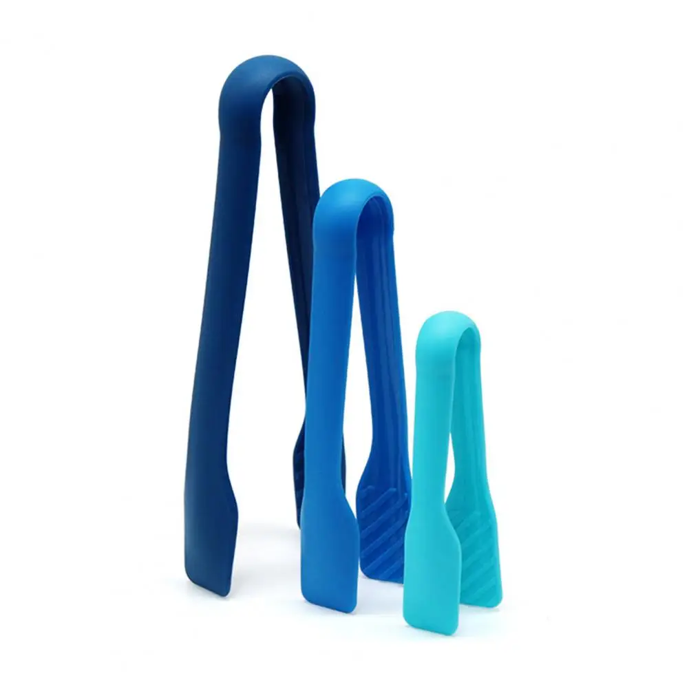 Bread Clip 3pcs Food Clips with Non-slip Handles Heat-resistant Kitchen Tongs Reusable Salad Bread Cake Grilling Accessories Set