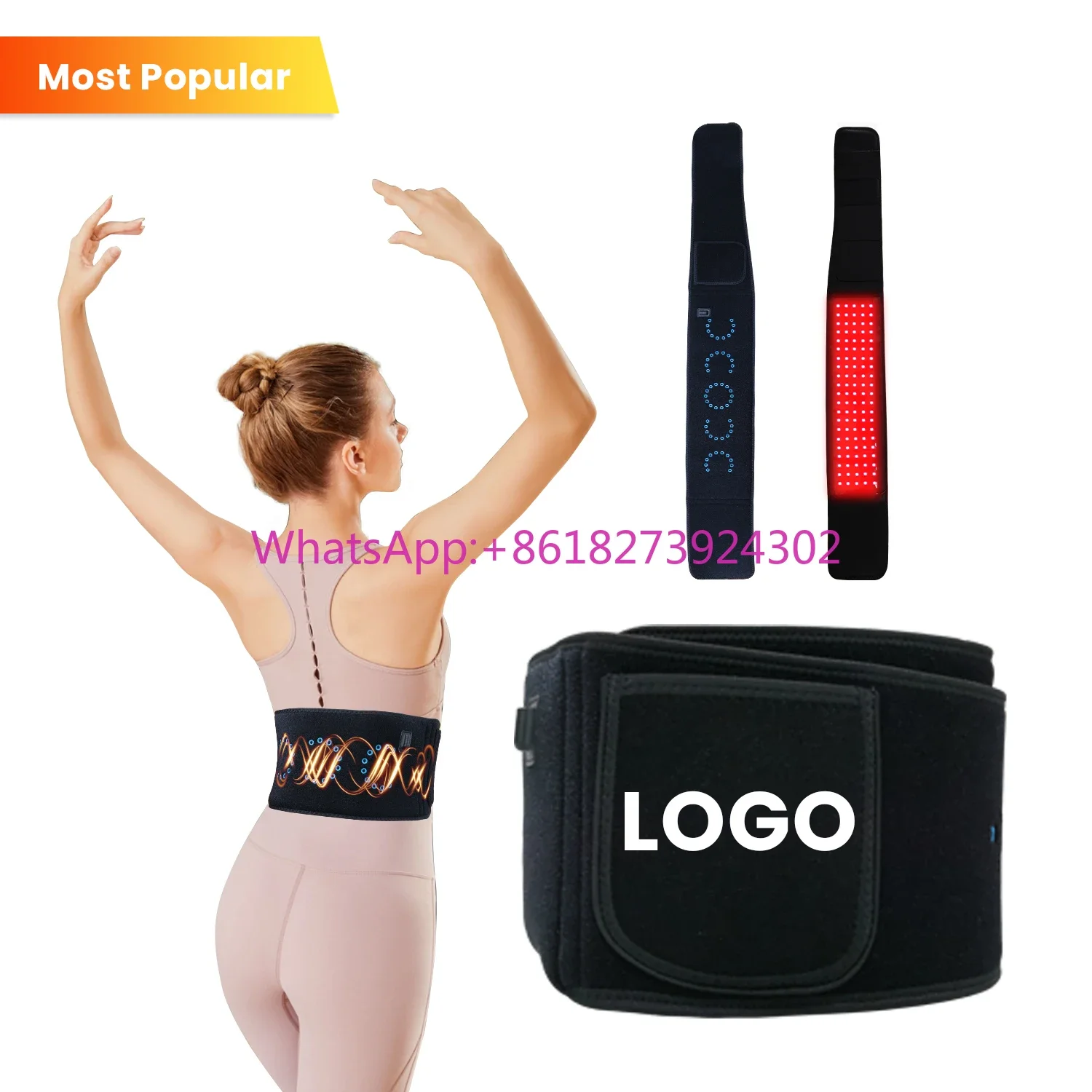 

New Arrived Four-strand Red Light Belt Pain Relief Red Light Therapy Blanket Muscle Recovery Red Light Therapy Full Body